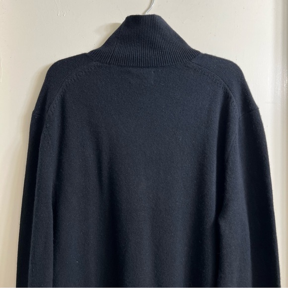 Calvin Klein Wool/Cashmere Black Sweater Men Sz XL  Mock Neck Pullov… - Picture 4 of 10